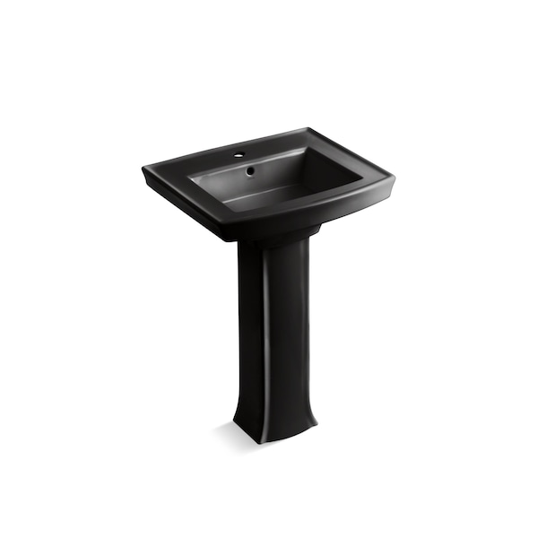 Kohler Archer Pedestal Bathroom Sink With Single Faucet Hole 2359-1-7 - main